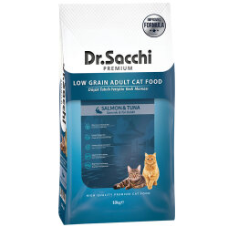Dr. Sacchi Sensitive Somonlu Kedi Maması 10 Kg - Dr.Sacchi