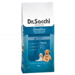 Dr.Sacchi - Dr. Sacchi Sensitive Somonlu Köpek Maması 15 Kg