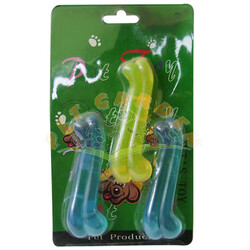 Eastland 305051 Sert Plastik Diş Kaşıma Küçük Irk Köpek Oyuncağı 10 Cm ( 3'lü Paket ) - Eastland