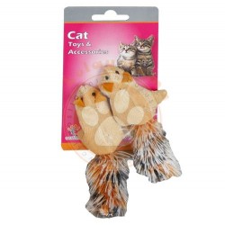 Eastland - Eastland Kedi Otlu ( Catnip ) Hışır Peluş Sincap 5 Cm ( 2'li Paket )