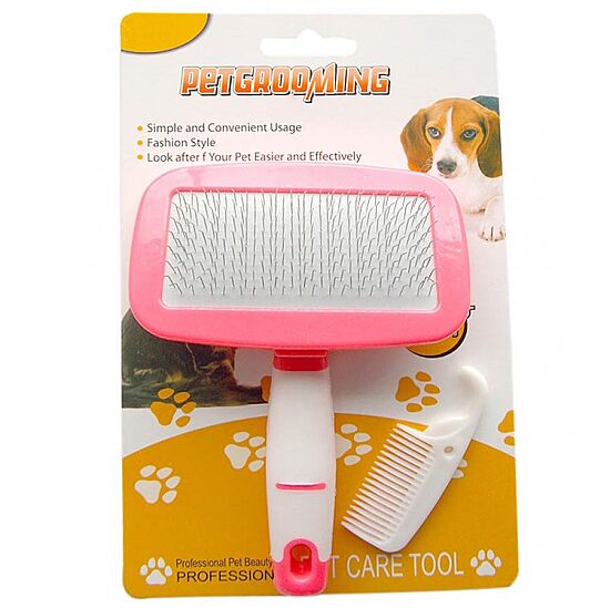 Eastland Pembe Saplı Tüy Temizleme Fırçası Small 14 x 10 Cm - 1