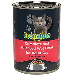 Eco Nature Beef Soslu Parça Etli Bitfekli Kedi Yaş Maması 400 Gr - Eco Nature