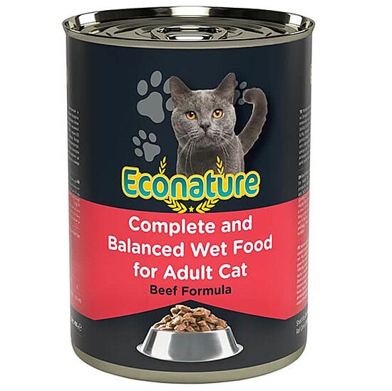 Eco Nature Beef Soslu Parça Etli Bitfekli Kedi Yaş Maması 400 Gr - 1