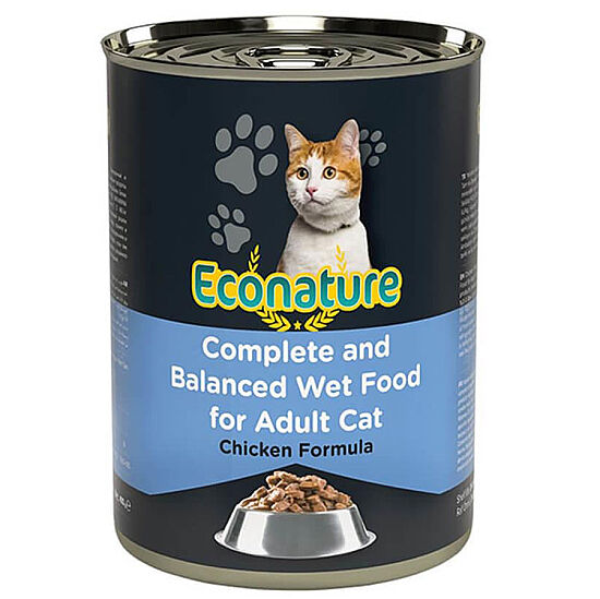 Eco Nature Chicken Soslu Parça Etli Tavuk Etli Kedi Yaş Maması 400 Gr - 1