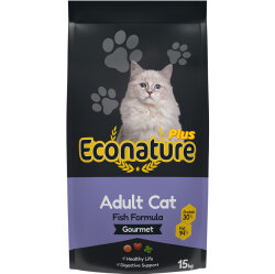 Eco Nature PLUS Gurme Balıklı Renkli Kedi Maması 15 Kg - Eco Nature