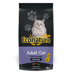 Eco Nature - Eco Nature PLUS Gurme Balıklı Renkli Yetişkin Kedi Maması 15 Kg