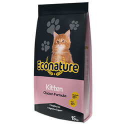 Eco Nature PLUS Kitten Tavuk Etli Yavru Kedi Maması 15 Kg - Thumbnail