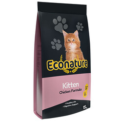 Eco Nature PLUS Kitten Tavuk Etli Yavru Kedi Maması 15 Kg - Thumbnail