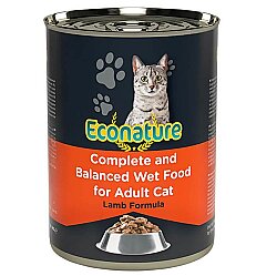 Eco Nature Lamb Soslu Parça Etli Kuzu Etli Kedi Yaş Maması 400 Gr - Eco Nature