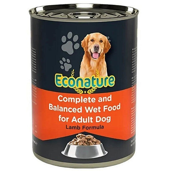 Eco Nature Lamb Soslu Parça Etli Kuzu Etli Köpek Yaş Maması 400 Gr - 1