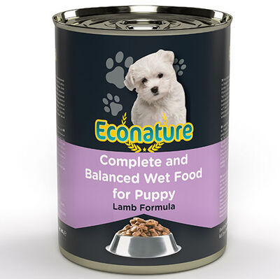 Eco Nature Puppy Lamb Soslu Parça Etli Kuzu Etli Yavru Köpek Yaş Maması 400 Gr