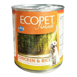 EcoPet - Ecopet Natural Tavuk ve Pirinç Köpek Konservesi 300 Gr