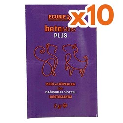 Ecurıe - Ecurie Betamos Plus Kedi ve Köpekler İçin Bağışıklık Sistemi Destekleyici Toz 10 x 2 Gr