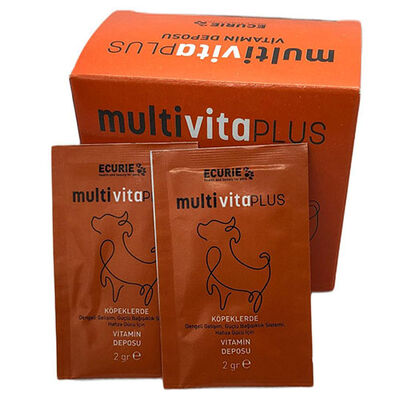 Ecurie Multi Vita Plus Köpekler İçin Vitamin Deposu Besin Takviyesi Toz 30 x 2 Gr