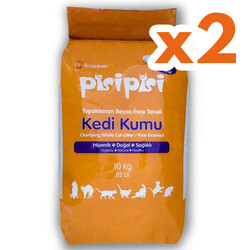 Eczacıbaşı - Eczacıbaşı Pisipisi İnce Taneli Sabunlu Kedi Kumu 10 Kg - (12 Lt) x 2 Adet