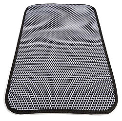 Elekli Büyük Boy Kedi Tuvalet Önü Paspası 60 x 80 Cm (Gri) - 3