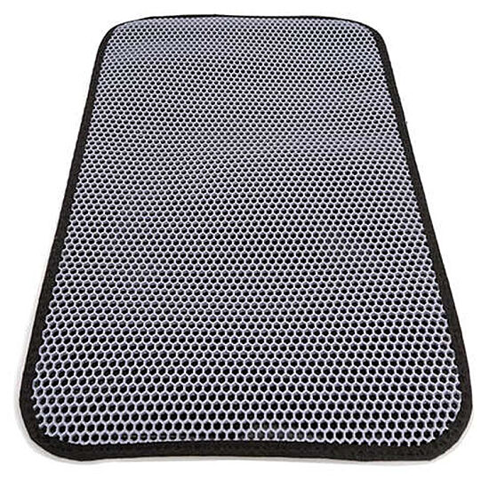 Elekli Büyük Boy Kedi Tuvalet Önü Paspası 60 x 80 Cm (Gri) - 3