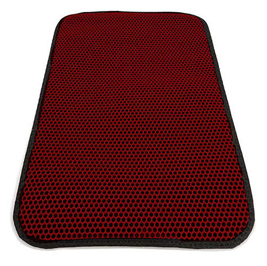 Elekli Büyük Boy Kedi Tuvalet Önü Paspası 60 x 80 Cm (Kırmızı) - 2