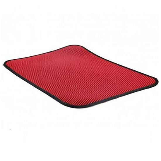 Elekli Büyük Boy Kedi Tuvalet Önü Paspası 60 x 80 Cm (Kırmızı) - 3