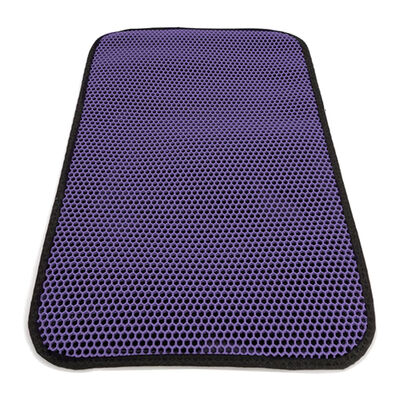 Elekli Büyük Boy Kedi Tuvalet Önü Paspası 60 x 80 Cm (Mor)