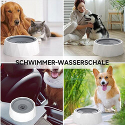 ELS Pet Sıçrama Önleyici Kedi&Köpek Diamond Su Kabı 1 Lt - Thumbnail