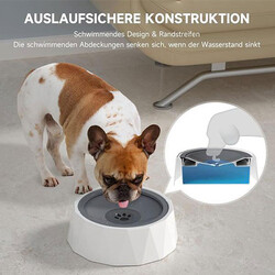 ELS Pet Sıçrama Önleyici Kedi&Köpek Diamond Su Kabı 1 Lt - Thumbnail