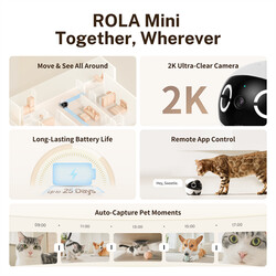 Enabot ROLA Mini 2K Kameralı Evcil Hayvan Robotu - 2