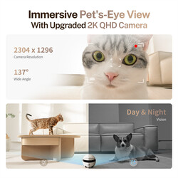 Enabot ROLA Mini 2K Kameralı Evcil Hayvan Robotu - 4