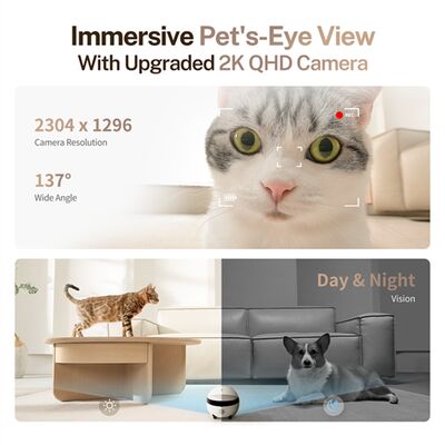 Enabot ROLA Mini 2K Kameralı Evcil Hayvan Robotu - 4