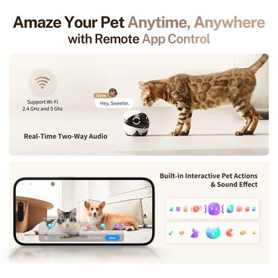 Enabot ROLA Mini 2K Kameralı Evcil Hayvan Robotu - 6