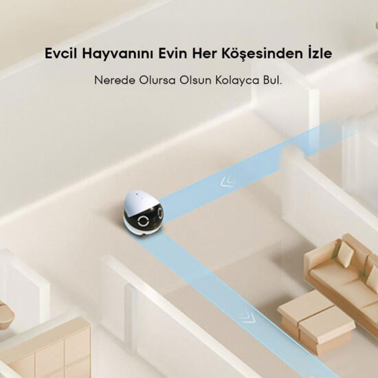 Enabot ROLA Mini 2K Kameralı Evcil Hayvan Robotu - 6