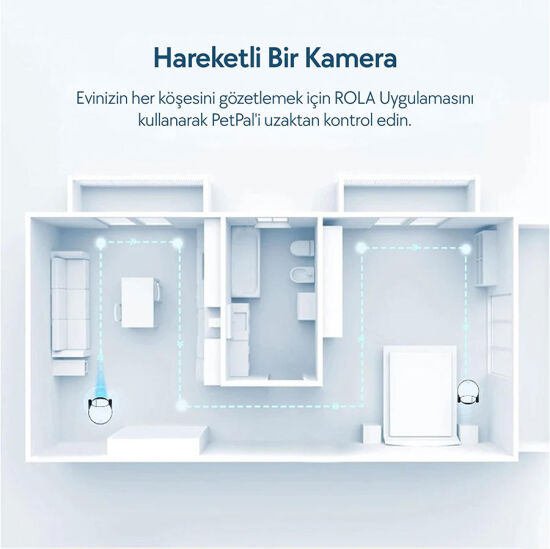 Enabot ROLA PetPal 2.5K Kameralı Evcil Hayvan Robotu - 4