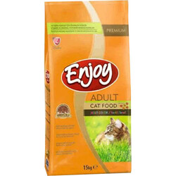 EnJoy Premium - Enjoy Multi Color Tavuk Etli Renkli Yetişkin Kedi Maması 15 Kg