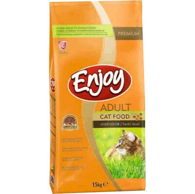 Enjoy Multi Color Tavuk Etli Renkli Yetişkin Kedi Maması 15 Kg