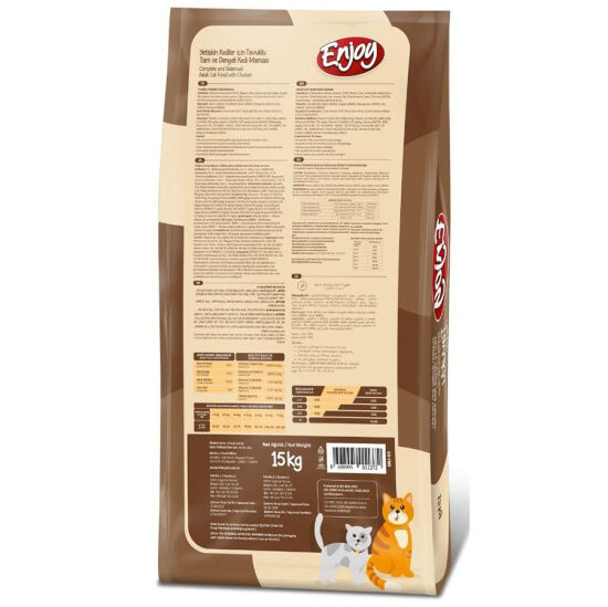 Enjoy Tavuk Etli Yetişkin Kedi Maması 15 Kg - 2