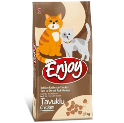 Enjoy Tavuk Etli Yetişkin Kedi Maması 15 Kg - Enjoy