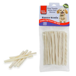Esca Food - Esca Food Beyaz Burgu Çiğneme Kemiği Köpek Ödülü 12 Cm (20Li Paket)