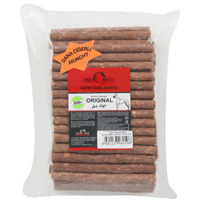 Esca Food Dana Ciğerli Munchy Çubuk Köpek Ödülü 12 Cm (100Lü Paket)