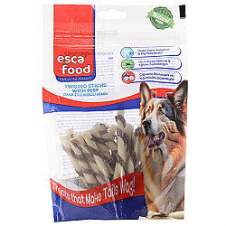 Esca Food Dana Etli Burgu Çubuk Köpek Ödülü 8 cm (25Li Paket) - Esca Food