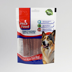 Esca Food Dental Çubuk Kuzulu Köpek Ödülü 100 Gr (6Lı Paket) - Thumbnail
