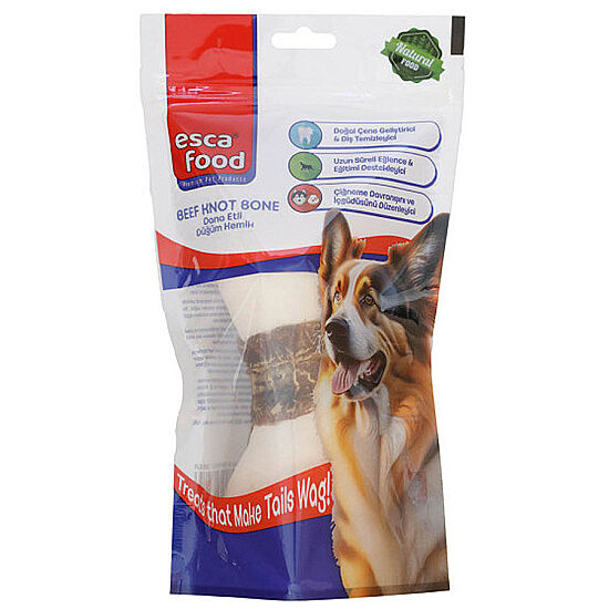 Esca Food Düğümlü Dana Eti Sargılı Beyaz Köpek Ödülü 140 Gr- 15,5 Cm - 1