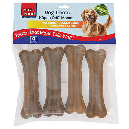 Esca Food Naturel Pres Kemik Köpek Ödülü 12,5 Cm (4Lü Paket) - 200 Gr - 1