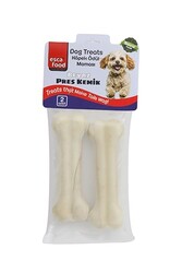 Esca Food - Esca Food Press Beyaz Kemik Köpek Ödülü 12,5 Cm - (50 Gr 2li Paket) - 100 Gr