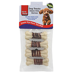 Esca Food Press Kemik Dana Eti Sargılı Köpek Ödülü 7,5 Cm - (30 Gr 4lü Paket) - Esca Food