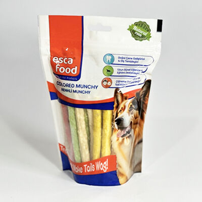 Esca Food Renkli Munchy Çubuk Köpek Ödülü 12 Cm (40Lı Paket)