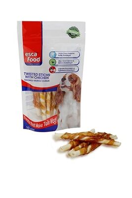 Esca Food Tavuklu Burgu Çubuk Köpek Ödülü (10Lu Paket)
