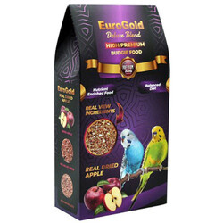 Euro Gold Deluxe Blend Premium Gerçek Elmalı Muhabbet Kuşu Yemi 1000 Gr - Thumbnail