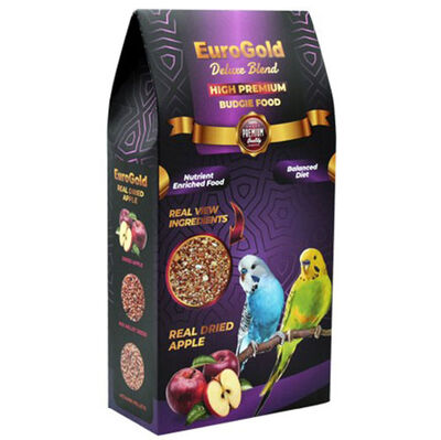 Euro Gold Deluxe Blend Premium Gerçek Elmalı Muhabbet Kuşu Yemi 1000 Gr