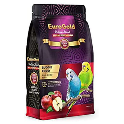 Euro Gold Deluxe Blend Premium Gerçek Elmalı Muhabbet Kuşu Yemi 1000 Gr