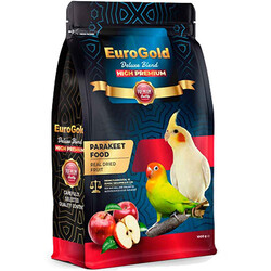 Euro Gold Deluxe Blend Premium Gerçek Elmalı Paraket Yemi 1000 Gr - Thumbnail